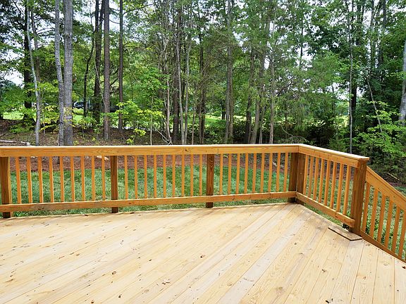 wooded back yard