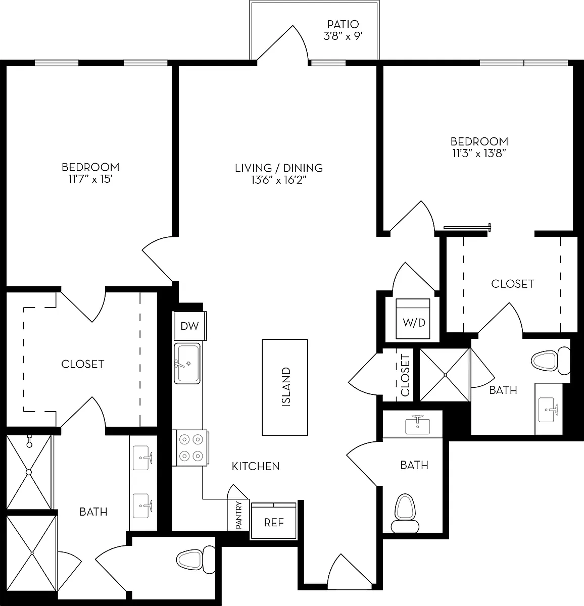 Floor plan 2C