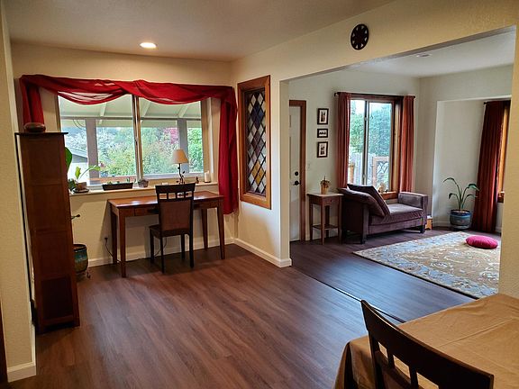 Meditation/yoga room and study area view from dining room
