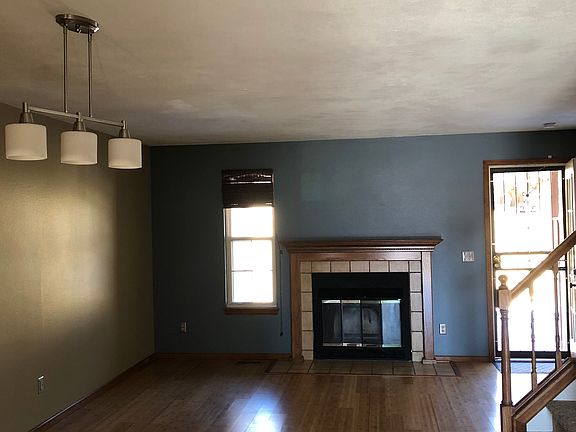 living room and dining area
