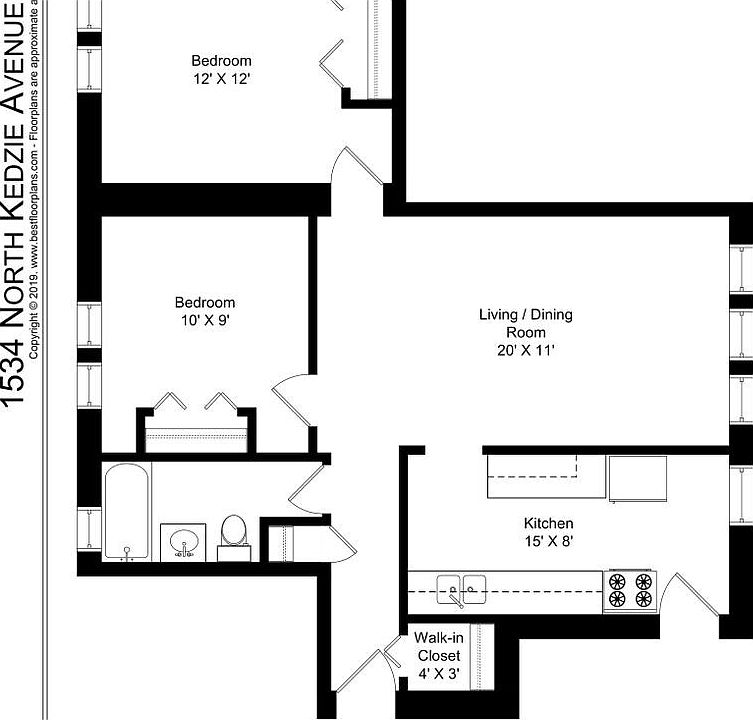 1st image of 1534 N Kedzie Ave APT 3H