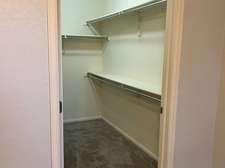 Master bedroom walk-in closet.