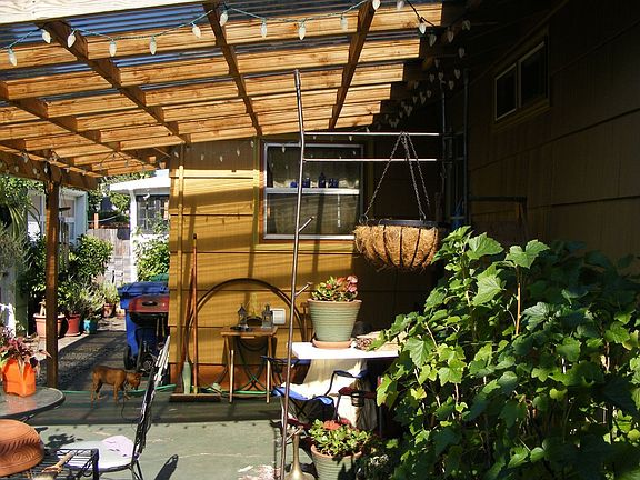 Covered back patio