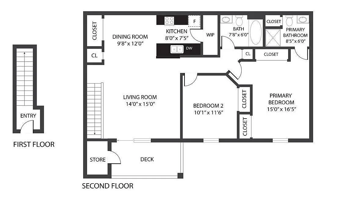 Floor plan The Brooksedge Renovated