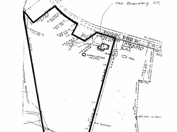 Detail of property lines