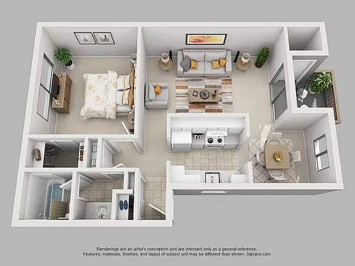 Floor plan 1 Bed
