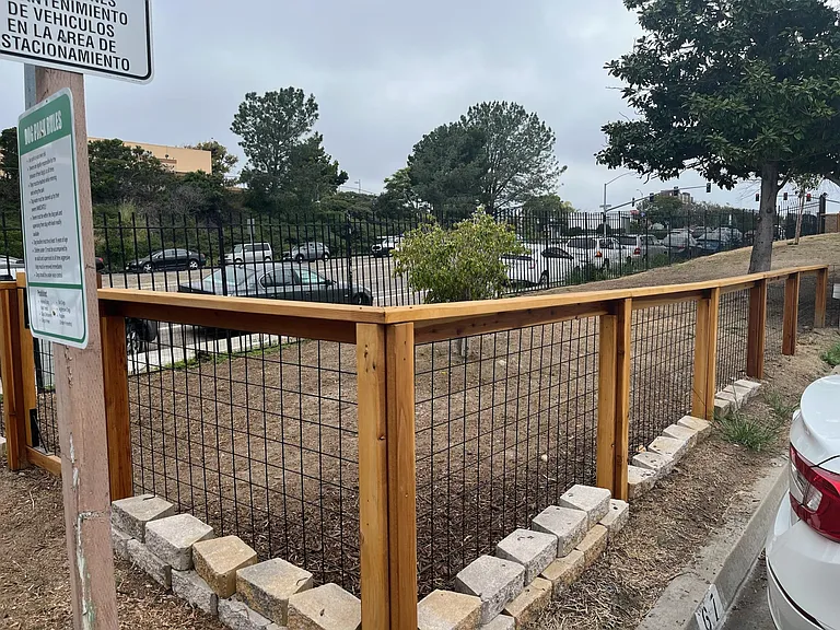 Dog park area.