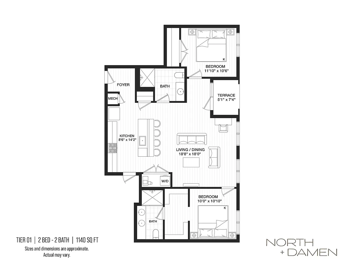 Floor plan Tier 01