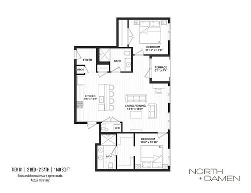 Floor plan Tier 01
