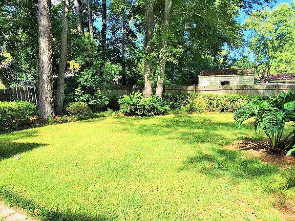 Lush yard w/shed & greenhous