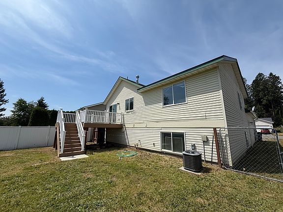 rear yard and deck with great views