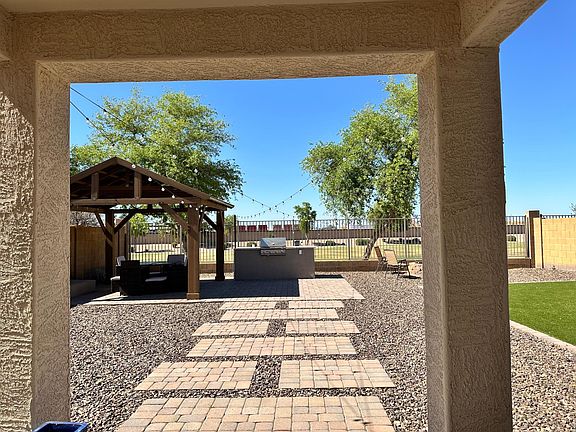 Backyard 
View of green belt