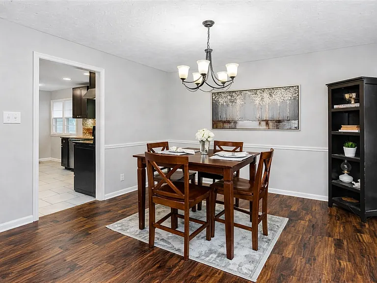 Dining room off of the kitchen