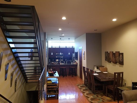 View of kitchen from living room