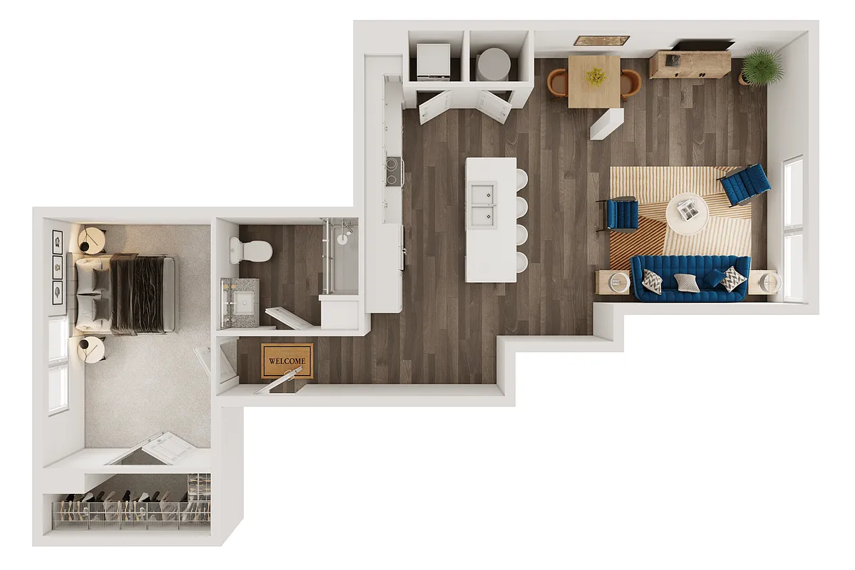 Floor plan A14 - SECOND AVE
