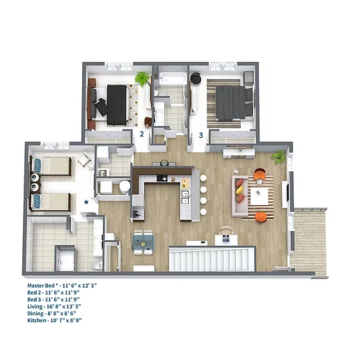 Floor plan Montagna