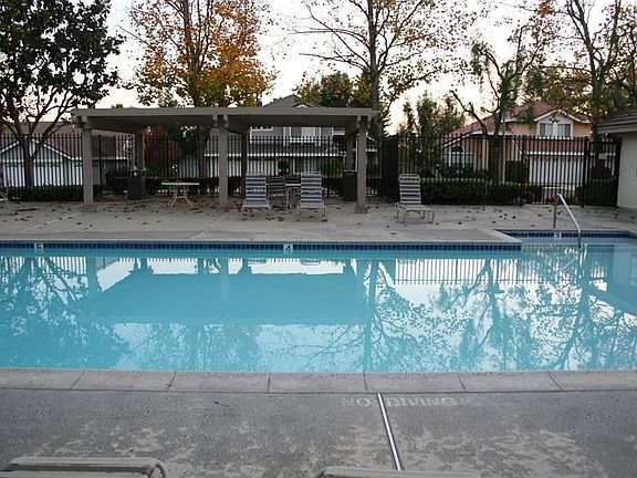 community pool with spa