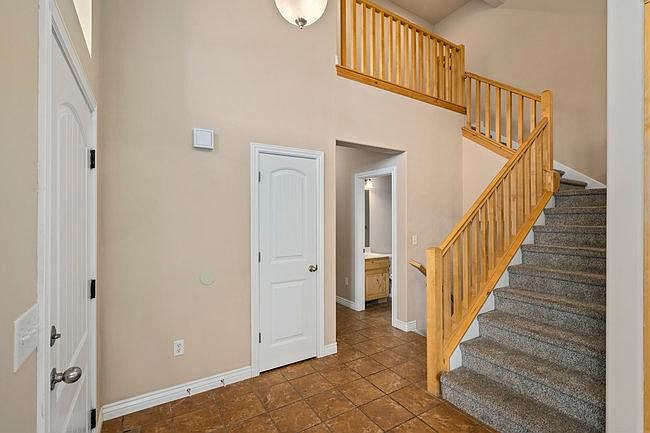 Stairs to the upstairs bedroom/bath