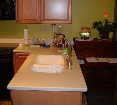 new sink/countertops