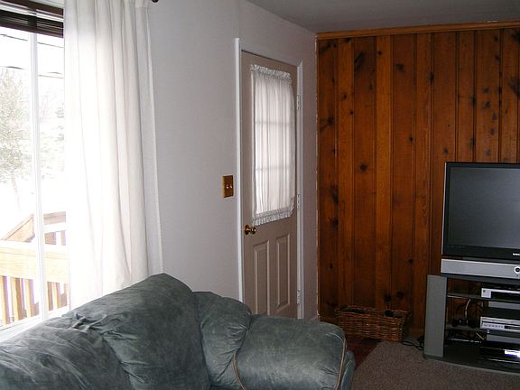 Living Room featuring knotty pine!