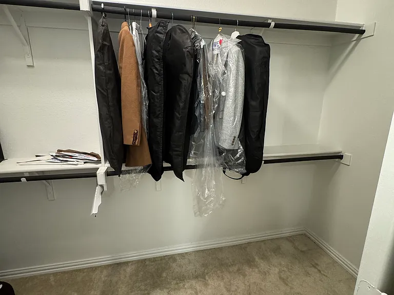 Over sized walk-in closet.