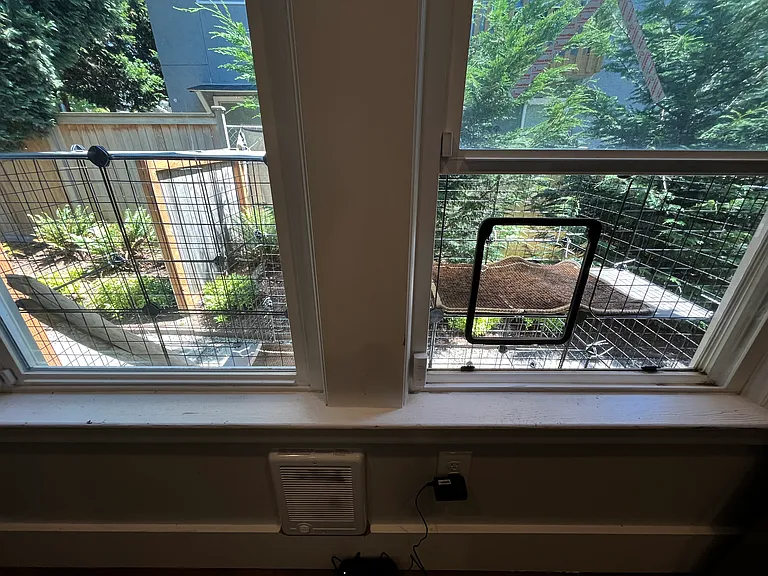 "Catio" off the kitchen window for your feline friend!