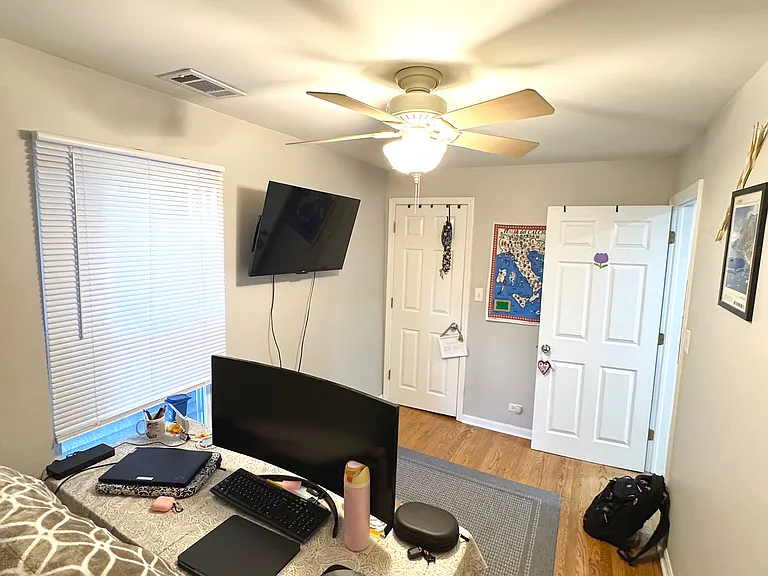 Second Bedroom with custom-built walk-in closet