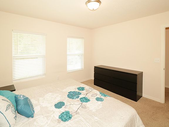 Master bedroom is separated from rest of house and other bedrooms