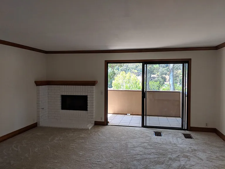 Gas burning fireplace