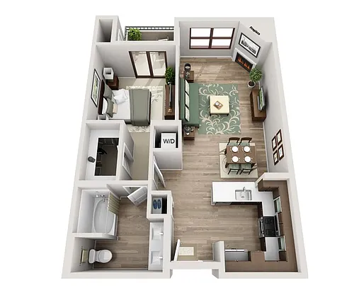 Floor plan Model B1