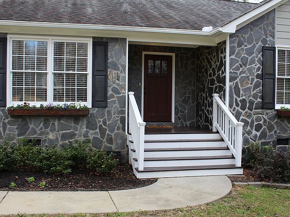 Inviting Wooden Front Stoop