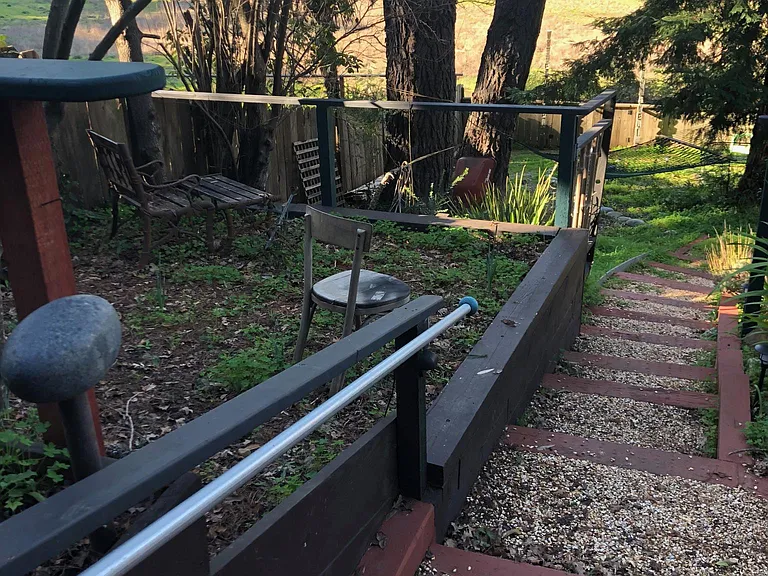stairs to back yard