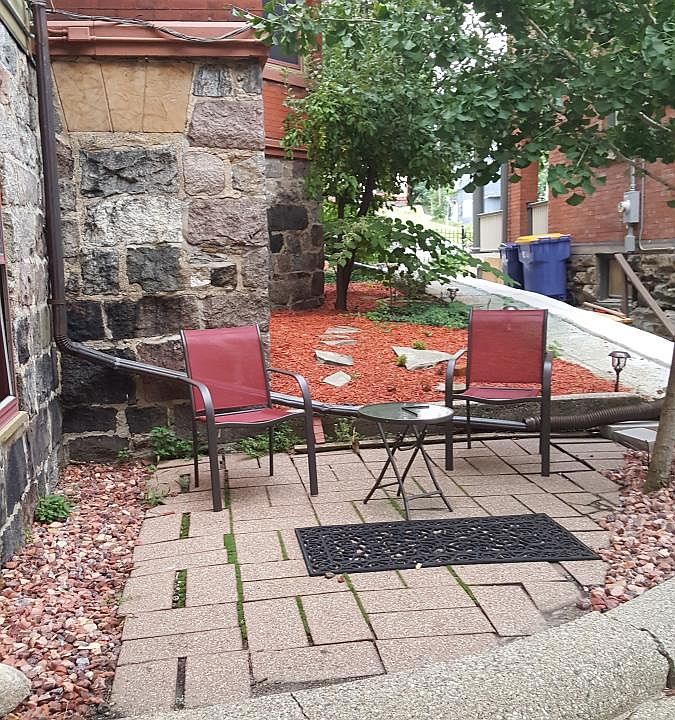 back common outdoor space