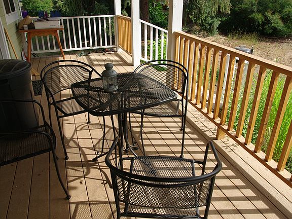 Relax on the back porch