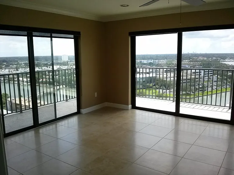 View from the corner of the living room