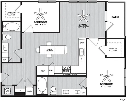Floor plan B3