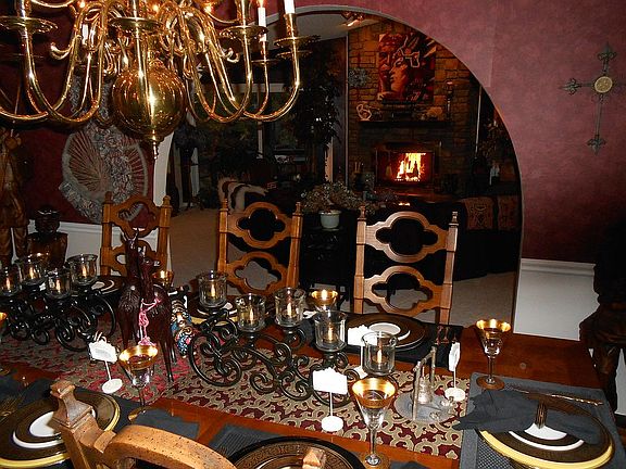 Dining room view to living r