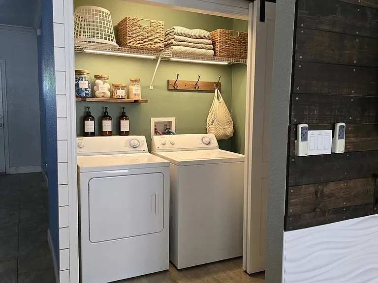 Laundry room decorated