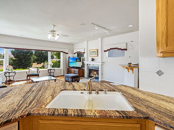 Family room next to the kitchen