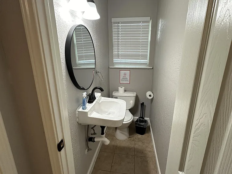 Shared half bath- Rooms 2-4