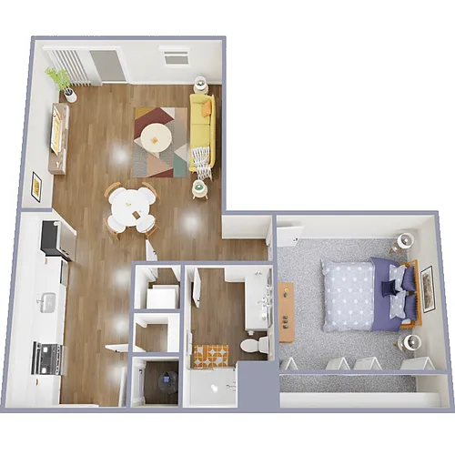 Floor plan Velvet Canape'