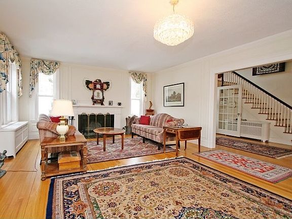 Enjoy the oversized living room with fireplace.