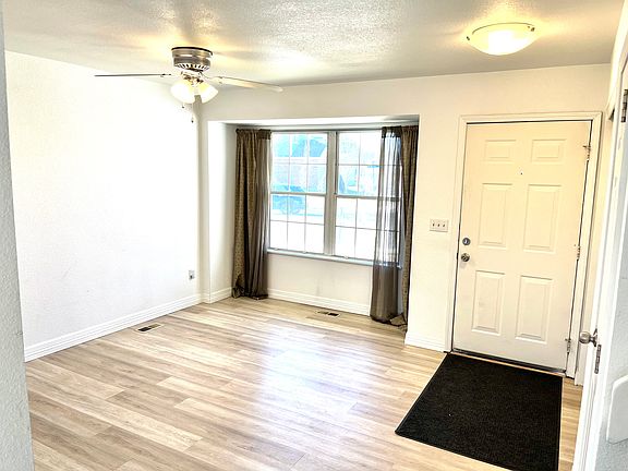 Front door and the living room