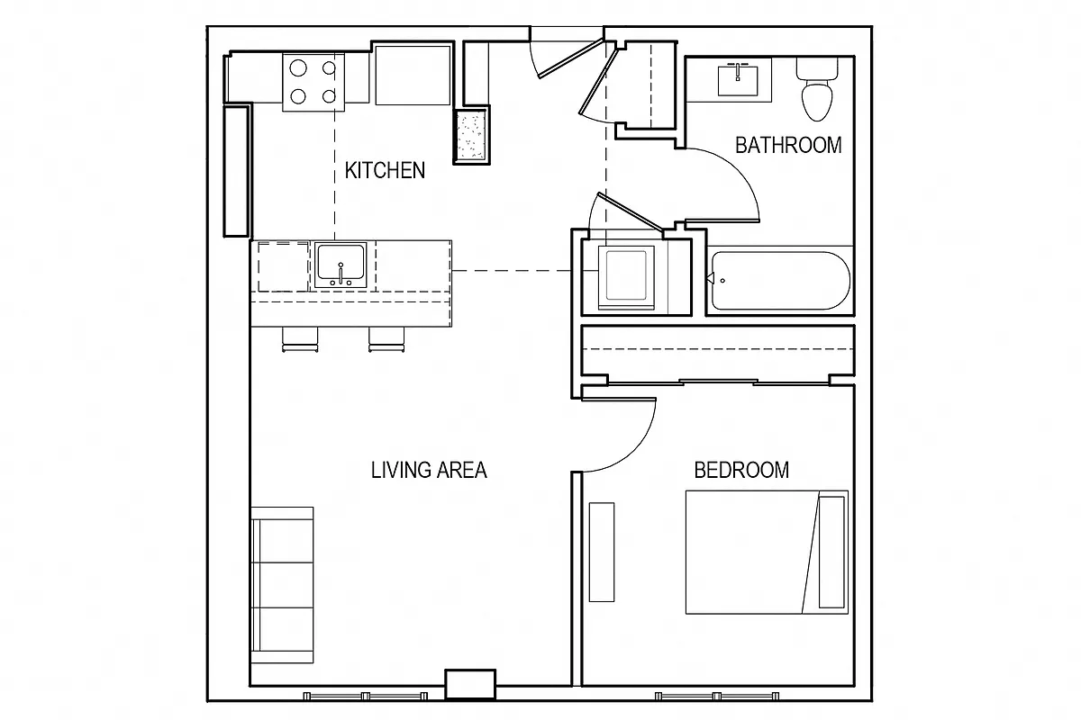 Floor plan 1E