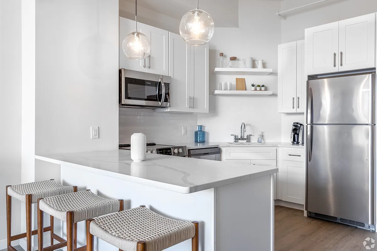 Welcome to Luckey Platt, where modern design meets comfort. This stylish kitchen boasts sleek appliances, a spacious layout, and elegant finishes, perfect for culinary enthusiasts. Upgrade your living experience todayschedule a tour! - Luckey Platt