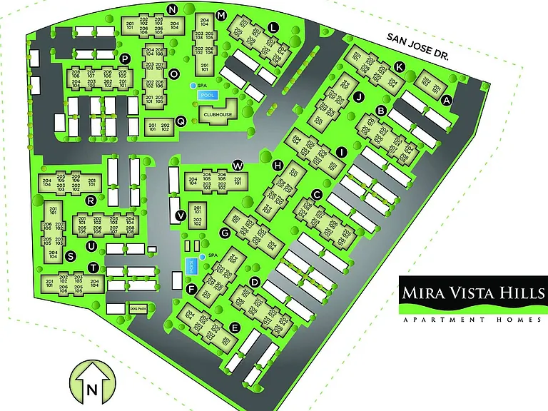Site Map of Mira Vista Hills Apartments | Mira Vista Hills Apartments | Apartments in Antioch, CA