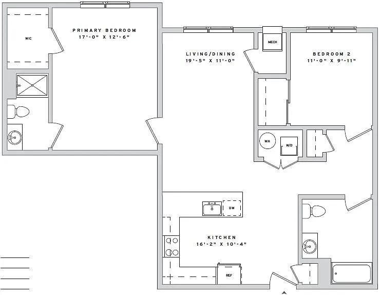 Floor plan 2 Bd 2B5