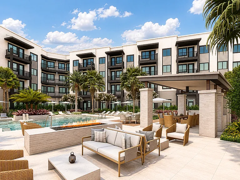 Outdoor Seating Area and Pool