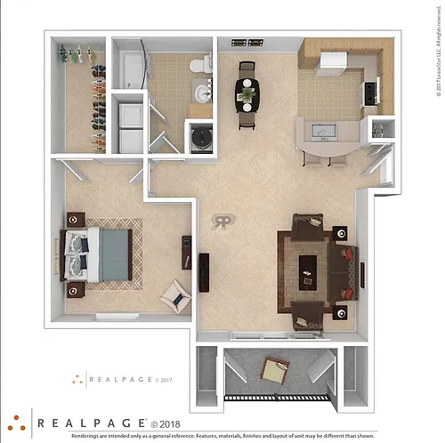 Floor plan 1 Bedroom Executive