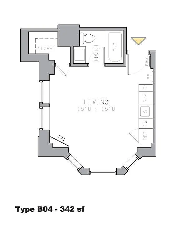 Floor plan B4- Studio